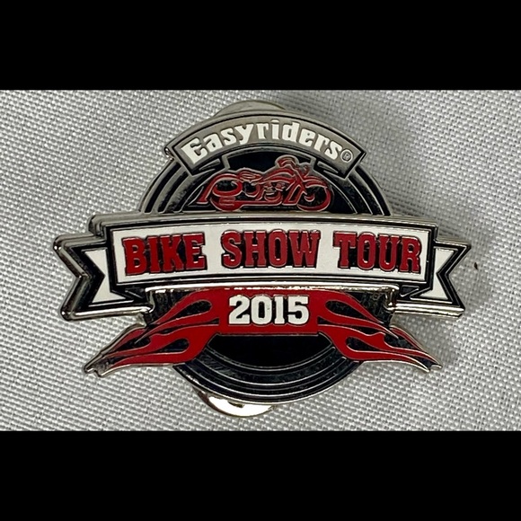 EASYRIDER  Pins  "BIKE SHOW" RIDE HARLEY BIKER VEST HAT PINS 2013 -2016 (4 Pins) - Picture 10 of 11